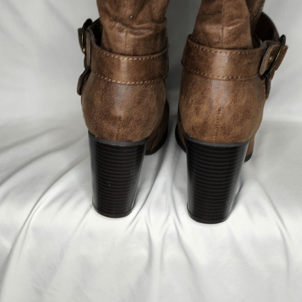 Carlos by Carlos Santana Women's "	Paisley" Mid-calf Brown Boots sz 7 - Picture 5 of 7